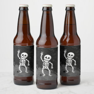 FDT Trump Funny Anti Trump Skeleton Beer Bottle Label