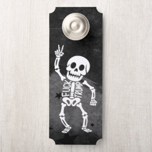 FDT Trump Funny Anti Trump Skeleton Door Hanger