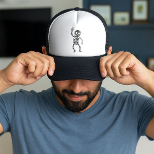 FDT Trump Funny Anti Trump Skeleton Trucker Hat