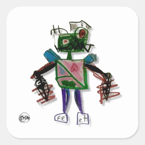 Fe Et Color Robot Sticker