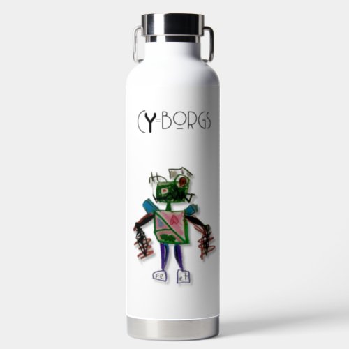 Fe_et CYborgs Robot Thermal Tumbler Water Bottle