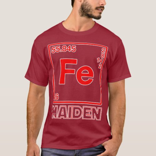 Fe Maiden  Iron Element Fe Parody T_Shirt