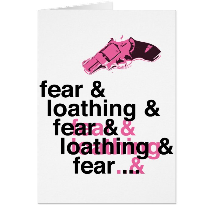 Fear and Loathing Greeting Card