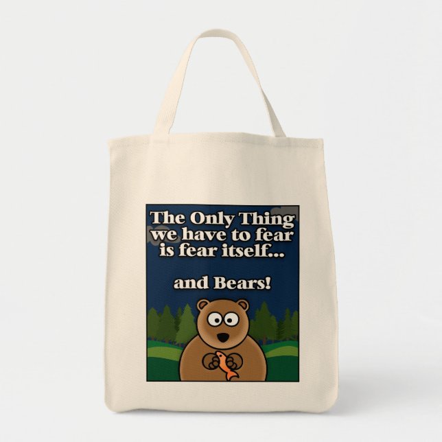 Fear Bears Tote Bag (Front)