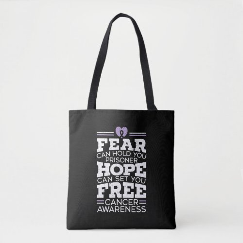 Fear Can Hold You Prisoner Hope Can Set You Free Tote Bag