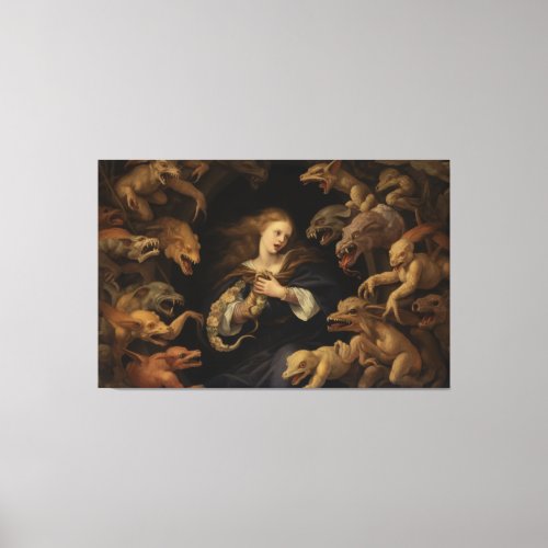 Fear Classic Painting Style Classic Art Canvas Print
