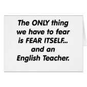 Fear English Teacher (Front Horizontal)