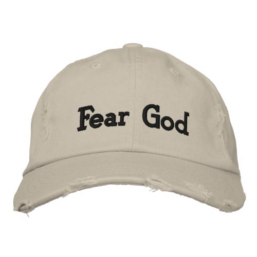 Fear God Embroidered Baseball Hat