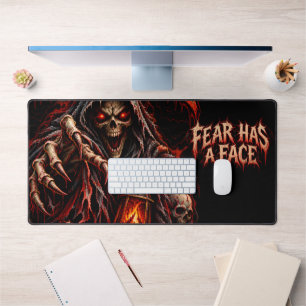 Fear Has A Face Grim Reaper Halloween Desk Mat