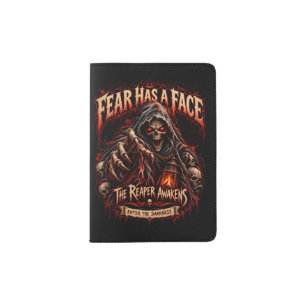 Fear Has A Face Grim Reaper Passport & Notebook Co Holder