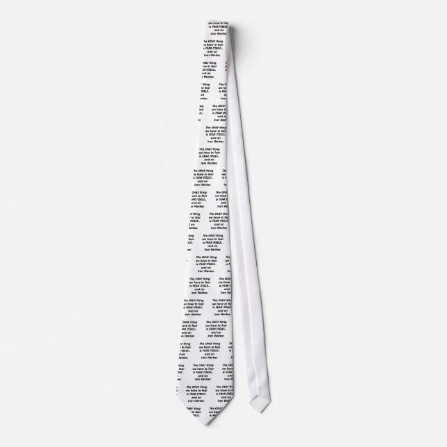 Fear iron worker tie (Front)