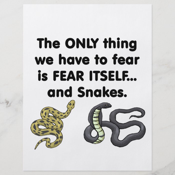 Fear Itself Snakes Full Color Flyer