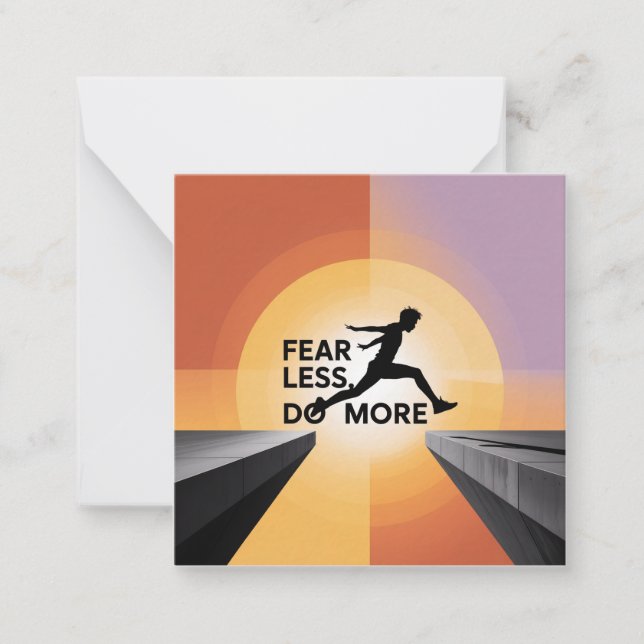 Fear Less, Do More Note Card (Front)
