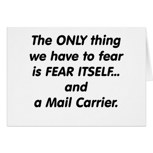 Fear Mail Carrier Cards (Front Horizontal)