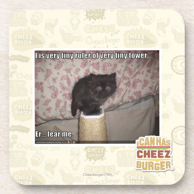 Fear me beverage coaster (Front)