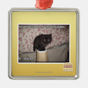 Fear me metal ornament