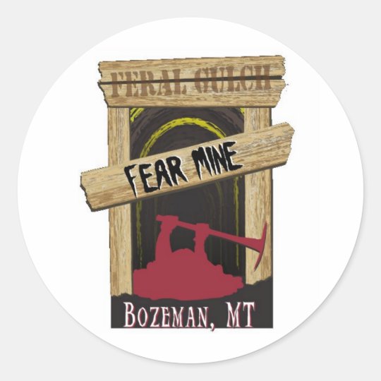Fear Mine Classic Round Sticker