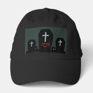 Fear Must Die Or You Must Halloween Graveyard Hood Performance Cap