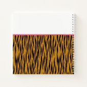 Fear my Tigerstyle | Pink Fun Quote Tigerprint Notebook (Back)