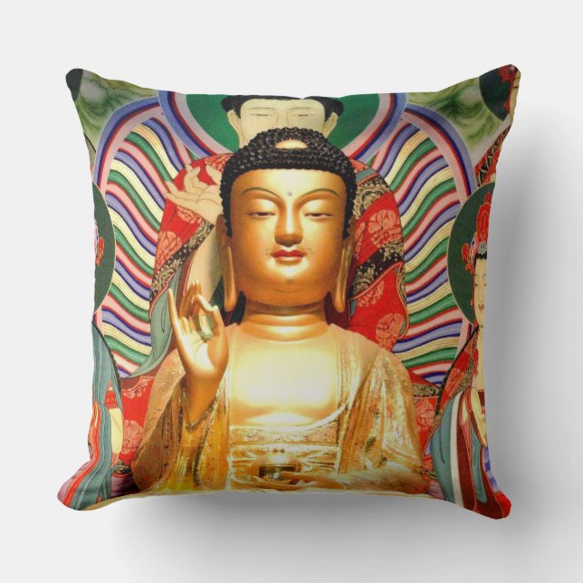 fear no evil   throw pillow (Front)