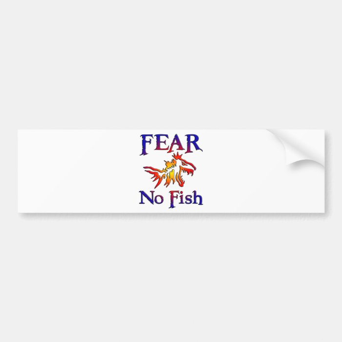 FEAR NO FISH BUMPER STICKERS