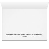 "Fear No More!" Eagle/US Flag Gift (Inside Horizontal (Bottom))