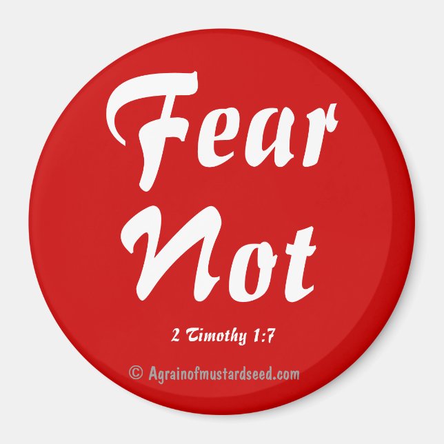 Fear not Bible Quotes Magnet (Front)