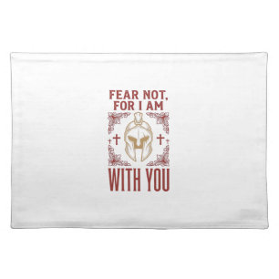 Fear Not Christian Warrior Vintage T-Shirt_1 Cloth Placemat