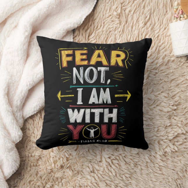 Fear Not, Divine Presence Throw Pillow (Blanket)