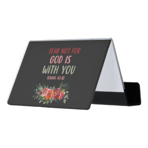 Fear Not For God Is With You Card Holder