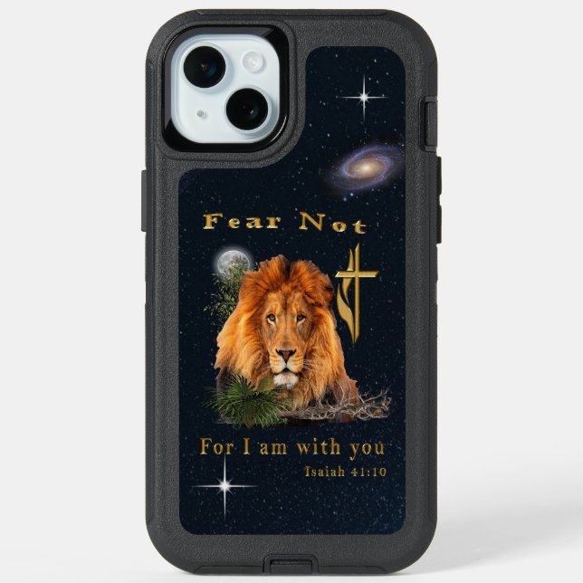 Fear Not for I am With thee iPhone 15 Plus Case (Back)
