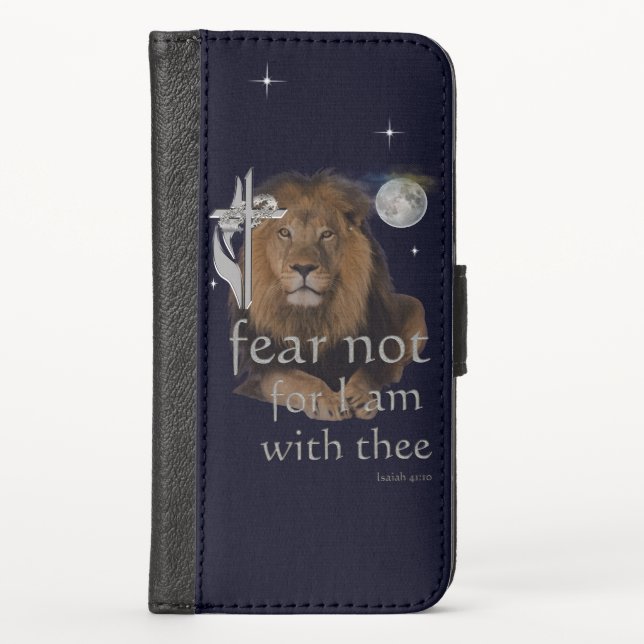 Fear not for I am with thee iPhone Wallet Case (Front)