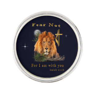 Fear Not for I am With thee Lapel Pin