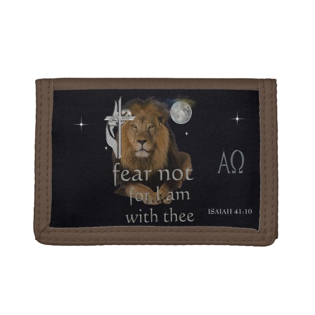 Fear not for I am with thee Trifold Wallet (Front)