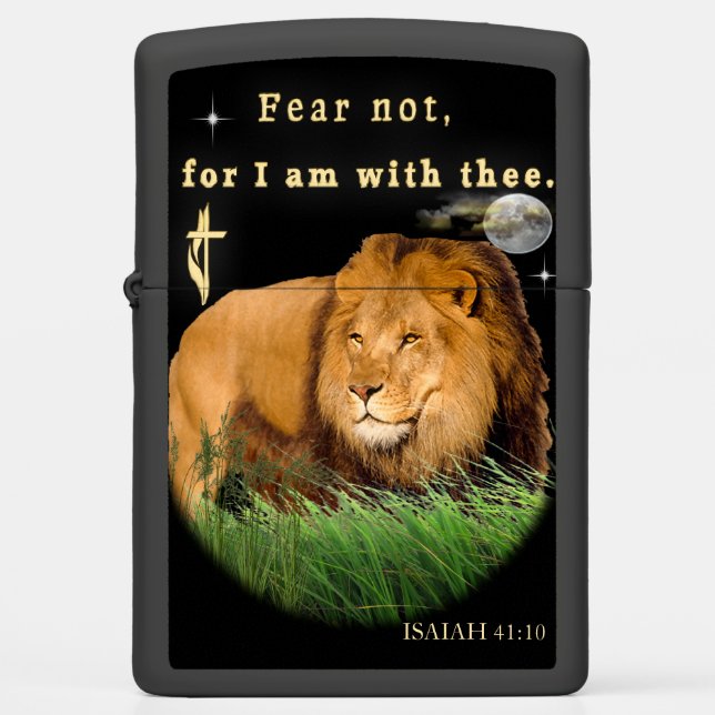 Fear Not for I am with thee Zippo Lighter (Front)