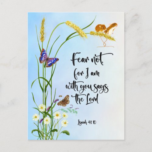 Fear Not for I am with you Isaiah 41 10 Postcard