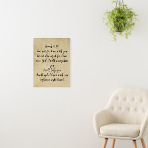 Fear Not I am with You Encouraging Bible Verse Foam Board