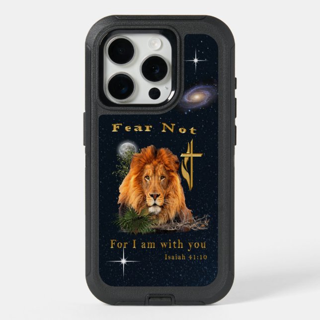 Fear not Isaiah 41:10 iPhone 15 Pro Case (Back)