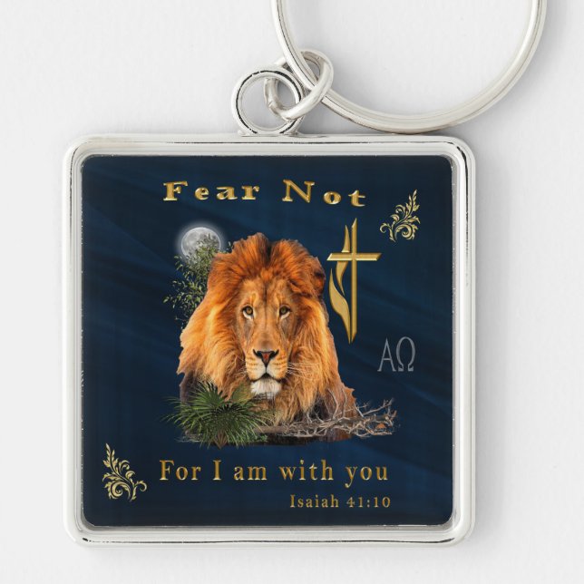 Fear not Isaiah 41:10 Keychain (Front)