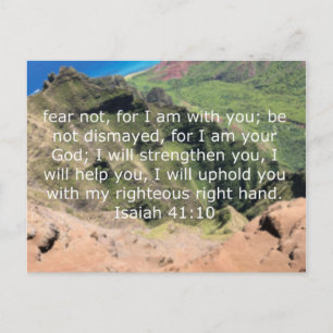 Fear Not, Isaiah 41:10 Postcard