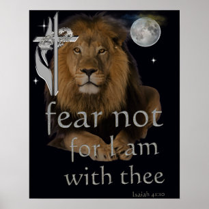 Fear not Isaiah 41:10 Poster