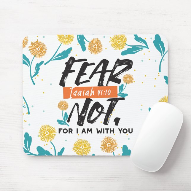 Fear Not Isaiah Bible Verse Inspirational Design Mouse Pad (With Mouse)