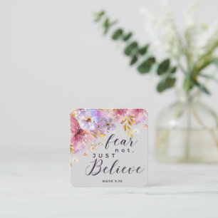 Fear Not Just Believe - Bible Verse Note Card