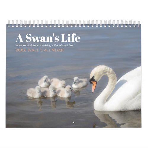 Fear Not Scripture Swan Photo Calendar