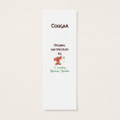 Fear not Scripture Watercolor Cougar Bookmark (Back)