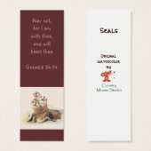 Fear not Scripture Watercolor Seals Bookmark (Front & Back)