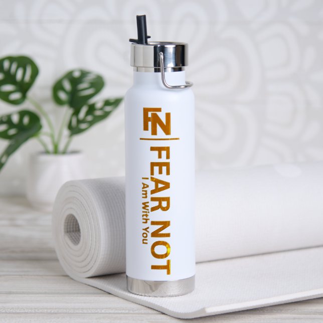 FEAR NOT WATER BOTTLE (Yoga (Rotated))