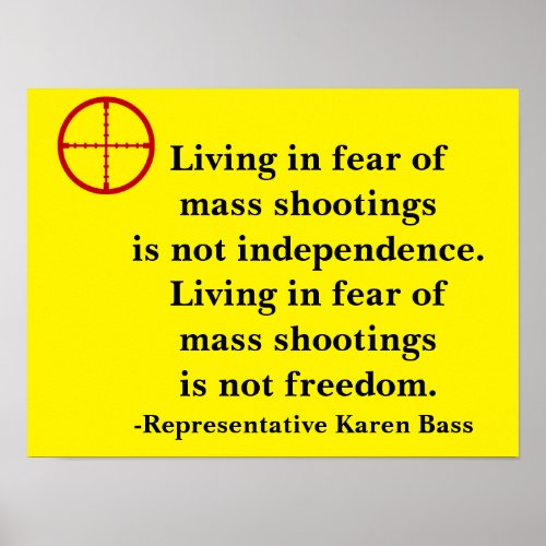 fear of mass shootings poster