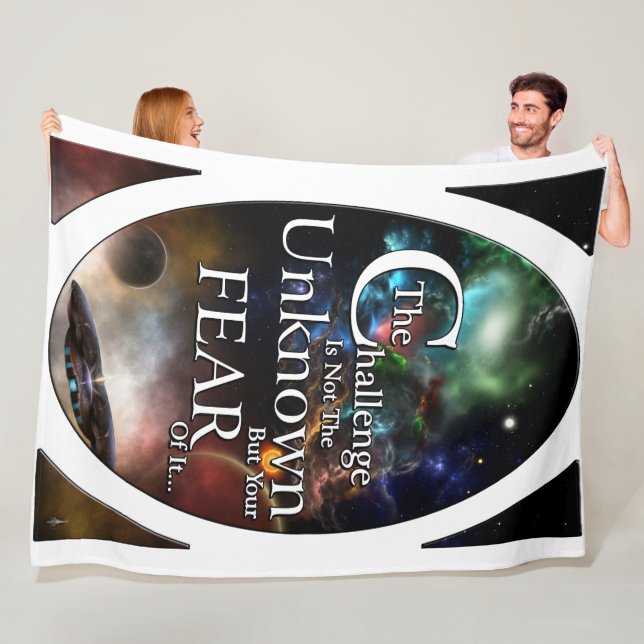 Fear Of The Unknown Fleece Blanket (In Situ)