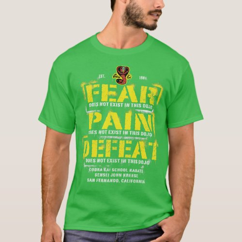 Fear Pain Defeat Does Not Exist In This Dojo T_Shirt